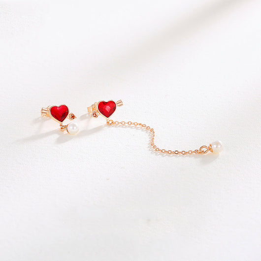 Aretes de Perla Cupido - Diseño de Flecha del Amor para Mujer - Image 10