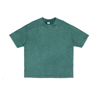 Camiseta Suelta de Color Liso con Manga Cinco Puntos - Image 10