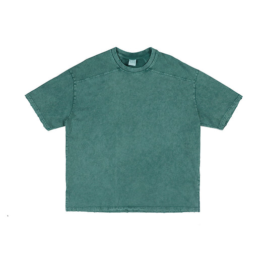 Camiseta Suelta de Color Liso con Manga Cinco Puntos - Image 10