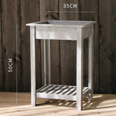 Estantería Retro Multifuncional de Madera Maciza - Image 6