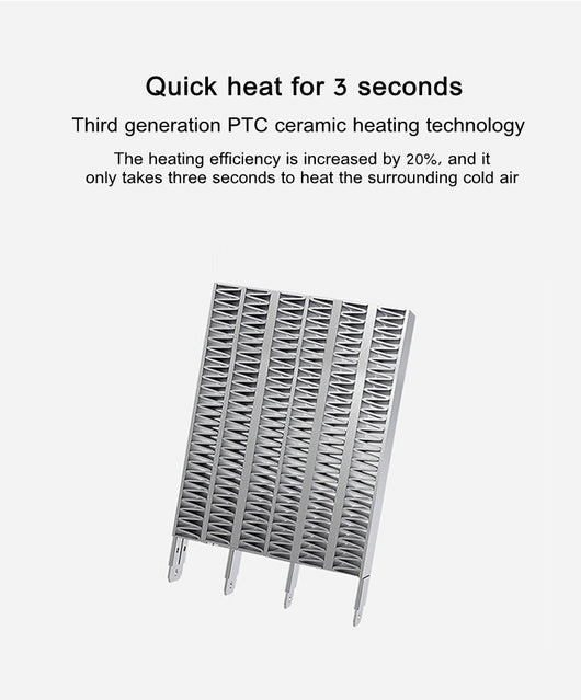White and black 3-in-1 space heater with humidifier and night light, featuring a mesh grille and control buttons. - Image 19