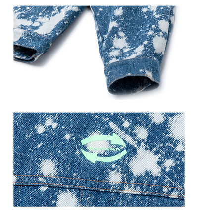 Chaqueta Denim Oversized Tie Dye con Lavado Artesanal - Image 9