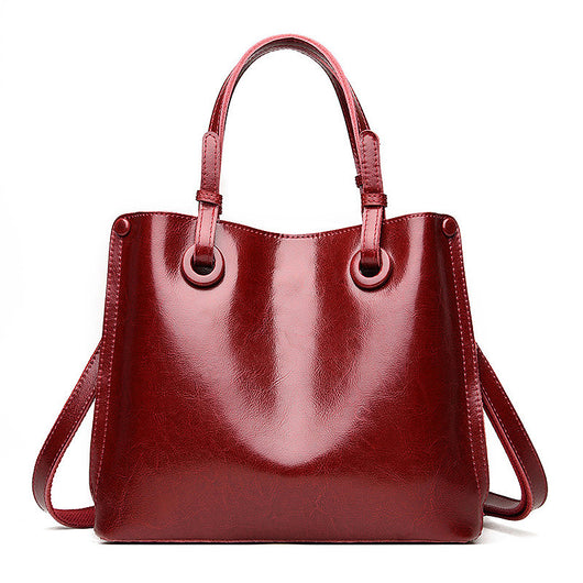 Bolso Coreano de Cuero Suave con Gran Capacidad - Image 9