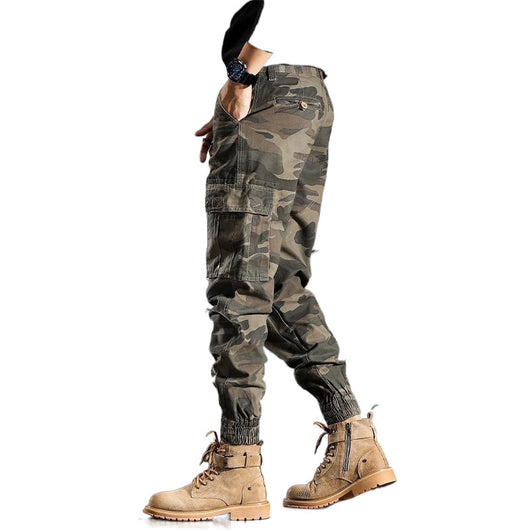 Pantalones de Trabajo Camuflaje Sueltos con Puño en Tobillo para Hombre - Image 5