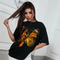 Playera Estampada Ajustada para Mujer - Diseño Minimalista Primavera Verano