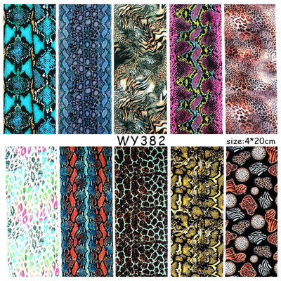 Calcomanías de Uñas Leopardo con Flores - Image 15