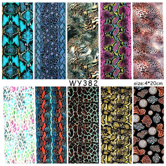 Calcomanías de Uñas Leopardo con Flores - Image 15
