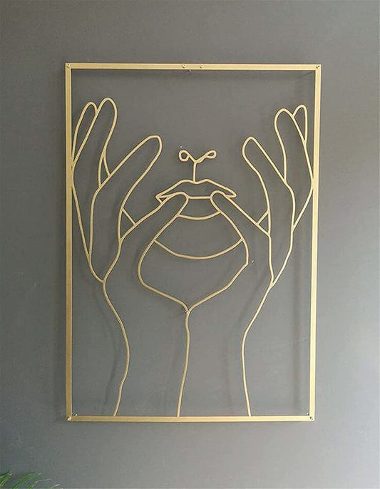 Decoración de Pared en Acrílico - Arte Minimalista de Silueta Femenina - Image 2