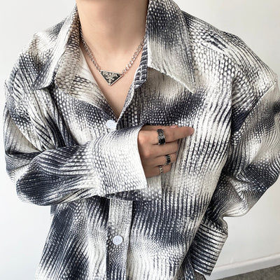 Camisa Suelta con Contraste - Estilo Relajado para Hombre - Image 6