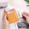 Billetera Compacta de Cuero para Mujer con Monedero Cremallera