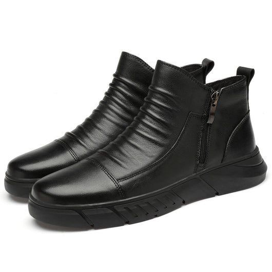 Botas de Cuero Vacuno Casual - Estilo Versátil y Duradero - Image 28