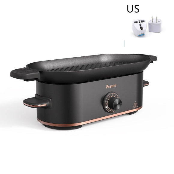 Plancha Eléctrica Parrilla Mini Asar sin Humo para el Hogar
