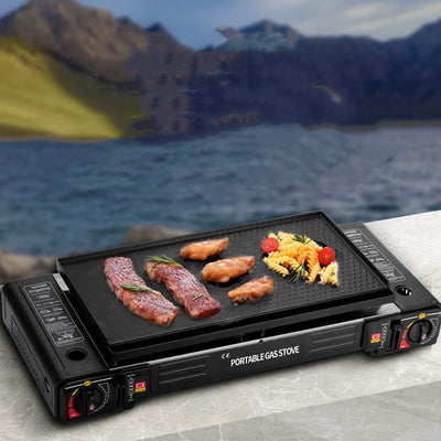 Horno Portátil Doble para Camping y Asados al Aire Libre