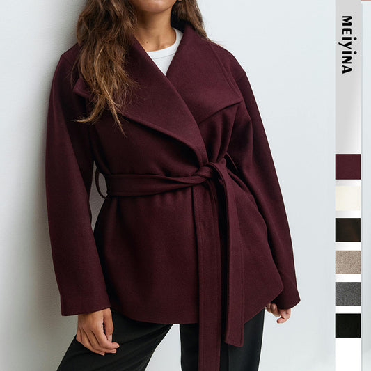Abrigo de Lana Premium Largo para Otoño e Invierno