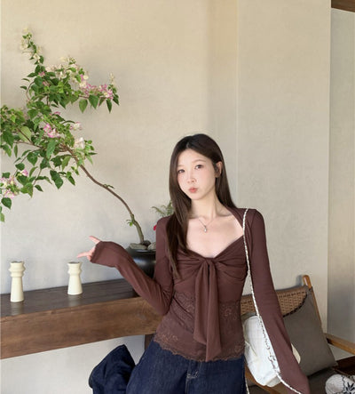 Blusa Reductora de Encaje Puro con Efecto Cintura Marcada - Image 7