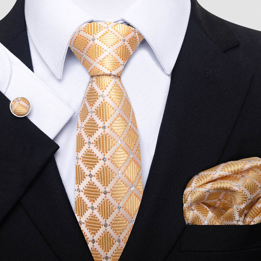 Conjunto de Corbata, Pañuelo y Gemelos para Hombre - Elegancia Empresarial - Image 14