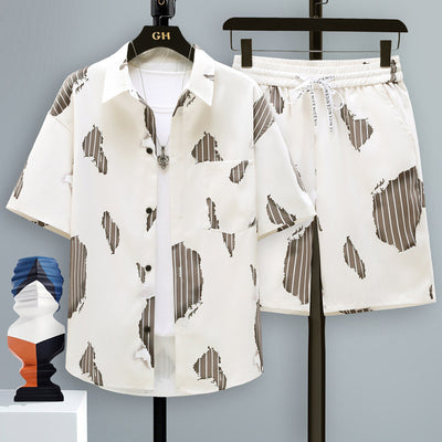 Conjunto Deportivo de Shorts Casuales para Hombre - Dos Piezas