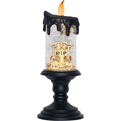 Lámpara Decorativa Halloween Castillo Calabaza con Velas LED - Image 7