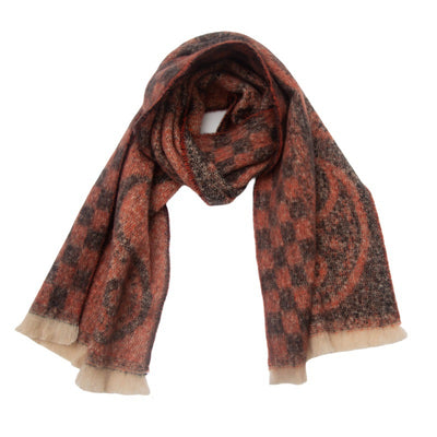 Bufanda Cuello Cálido Estampado Paisley Jacquard Unisex - Image 8