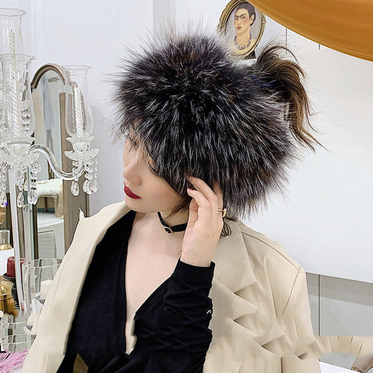 Bufanda de Lana Elastizada Otoño-Invierno con Gorro Integrado