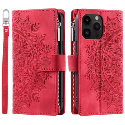Funda Cartera Teléfono Cuero Grabado - Organizador de Tarjetas con Cierre - Image 17