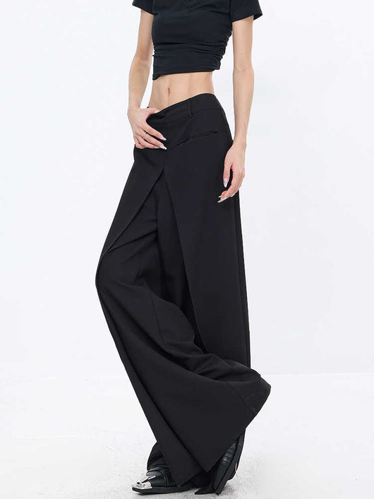 Pantalones Sueltos Negros Casuales para Mujer - Corte Recto - Image 5