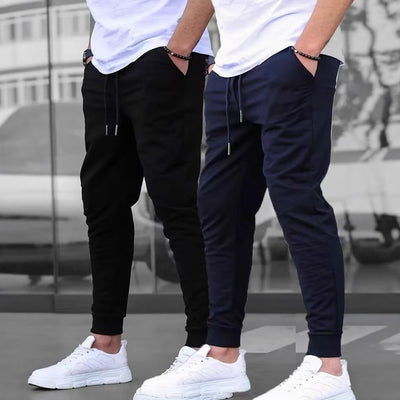 Pantalones Casuales Retro Europeos de Algodón Terry para Hombre - Image 4
