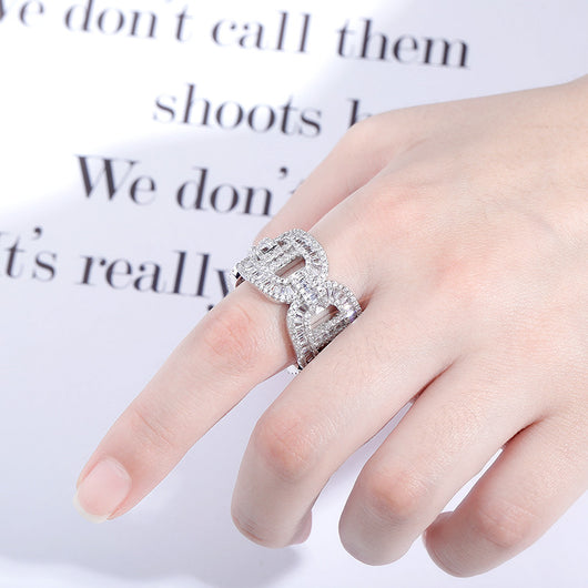 Anillo Hip-hop para Hombre con Circonita Electrochapada - Image 11