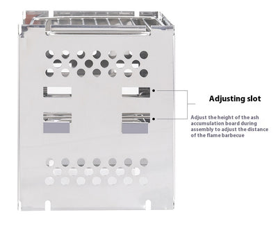 Asador Portátil Dual 2 en 1 de Acero Inoxidable con Parrilla Desmontable - Image 13