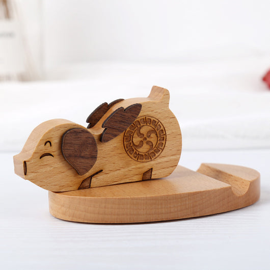 Soporte Personalizado para Teléfono en Madera de Haya con Monedero Integrado - Image 12