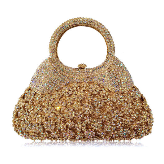 Bolso de Noche Cristal Calado Diamante Hecho a Mano - Image 8