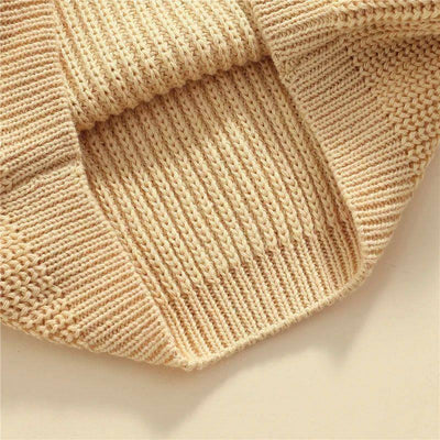 Suéter Casual de Cuello Redondo para Niñas - Colores Sólidos - Image 3