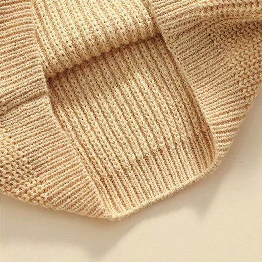 Suéter Casual de Cuello Redondo para Niñas - Colores Sólidos - Image 3
