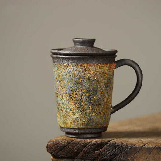 Taza de Té Cerámica Artesanal Estilo Japonés con Tapa - Image 5