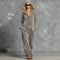 Jumpsuit Leopardo Terciopelo Oversize con Capucha