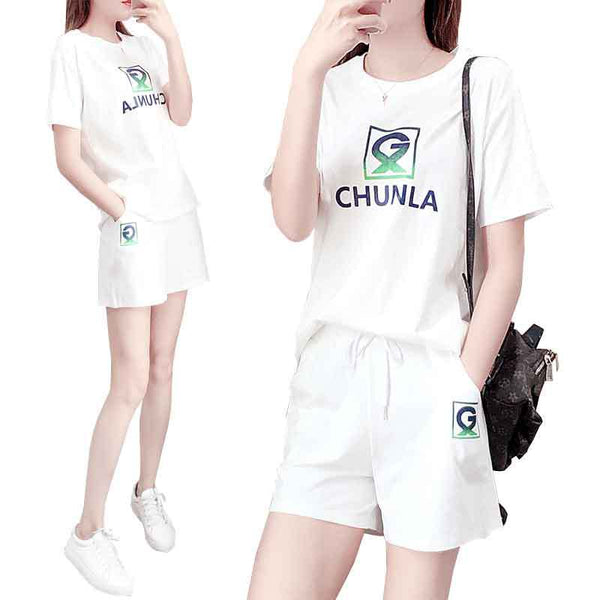 Conjunto Deportivo de Algodón Puro - Shorts y Playera Casual