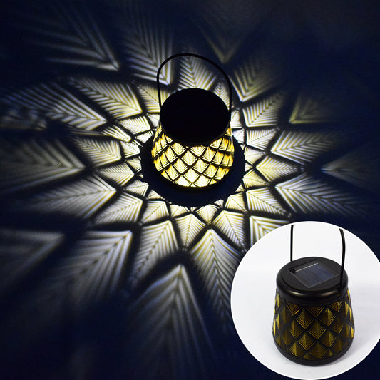 Farol Solar de Hierro Forjado Hueco
