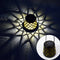 Farol Solar de Hierro Forjado Hueco