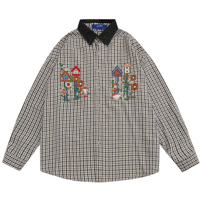 Camisa Casual de Solapas Contrastadas - Abrigo Ligero Versátil - Image 5
