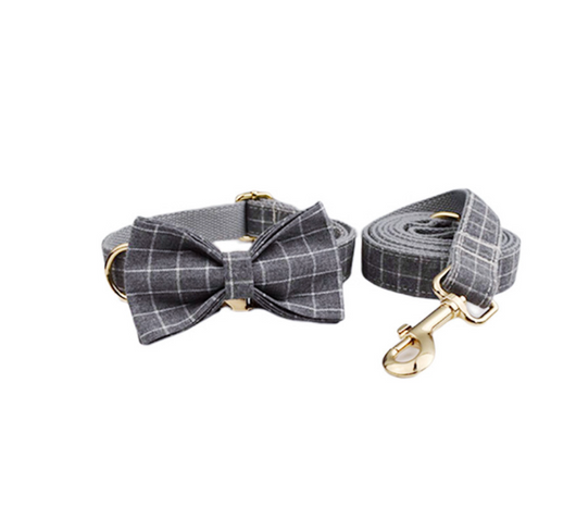 Collar de Mascota en Terciopelo con Cuerda de Tracción - Image 18
