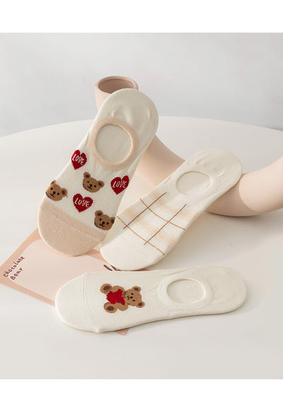 Calcetines Invisibles para Mujer Antideslizantes Transpirables