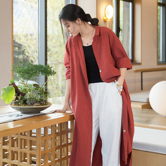 Cardigan Literario Holgado y Ligero para Mujer - Elegancia Minimalista