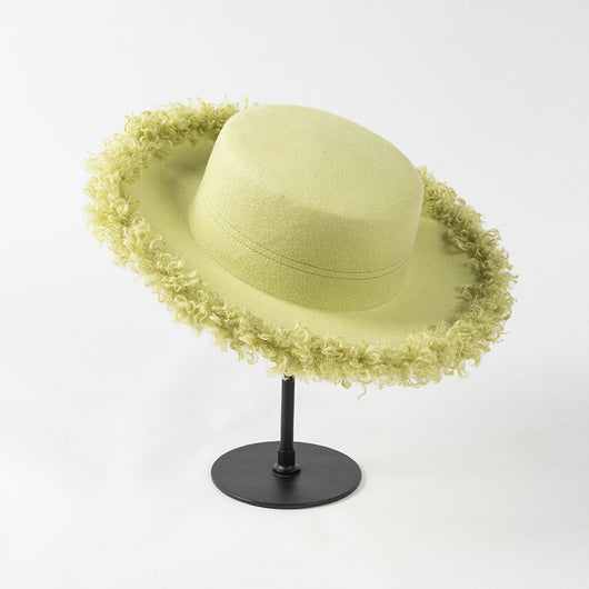 Sombrero de Lana Premium con Ala Rizada - Estilo Casual Invierno - Image 14