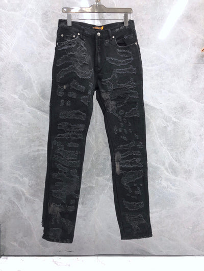 Jeans Azul y Negro con Bordado de Vaca - Image 10