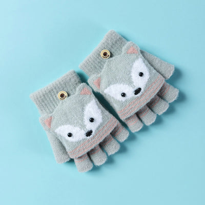 Guantes Infantiles de Punto Suave con Diseño Abatible Convertible - Image 9