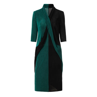 Vestido Drapeado Ligero Primavera - Corte Elegante - Image 6