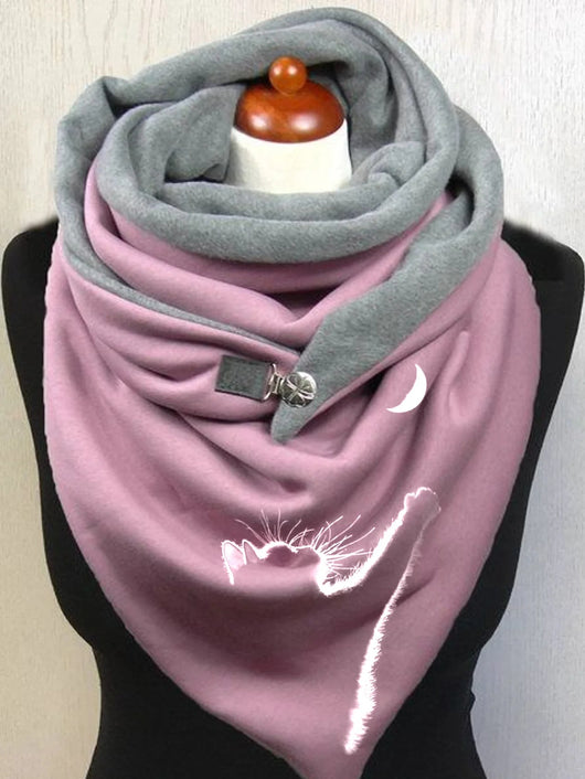Bufanda de Cachemira Cálida con Estampado Navideño para Mujer - Image 14