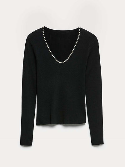 Blusa Base de Punto Versátil Manga Larga para Mujer - Image 11