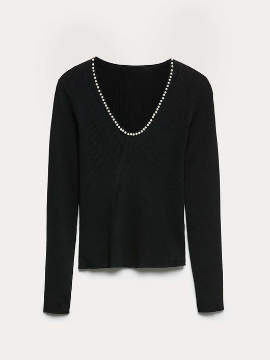 Blusa Base de Punto Versátil Manga Larga para Mujer - Image 11