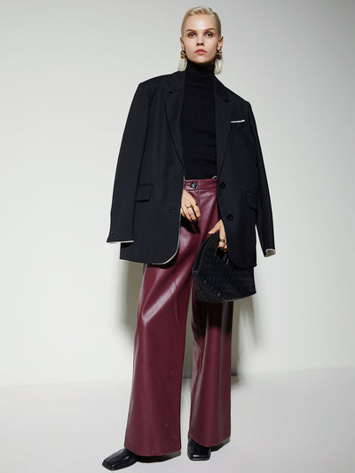 Abrigo de Lana Twill Elegante para Mujer - Image 3